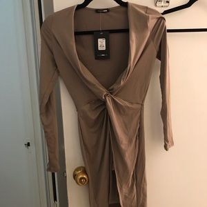 Xs fashion nova brown /taupe dress